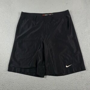 Nike Shorts Mens Large Black Vintage 90s Track Swoosh Active Athletic Training